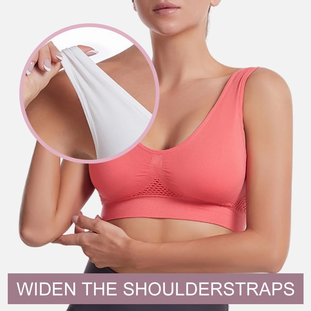 Breathable Cool Liftup Air Bra That Lift Up Sagging Breasts, 2024 New Women's Summer Ultra-Thin Comfort Bra