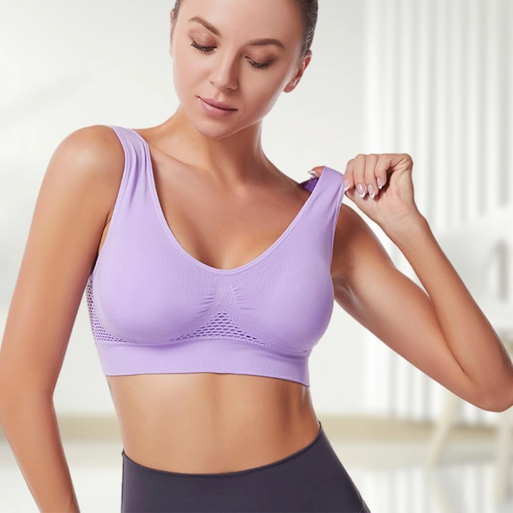 Breathable Cool Liftup Air Bra That Lift Up Sagging Breasts, 2024 New Women's Summer Ultra-Thin Comfort Bra