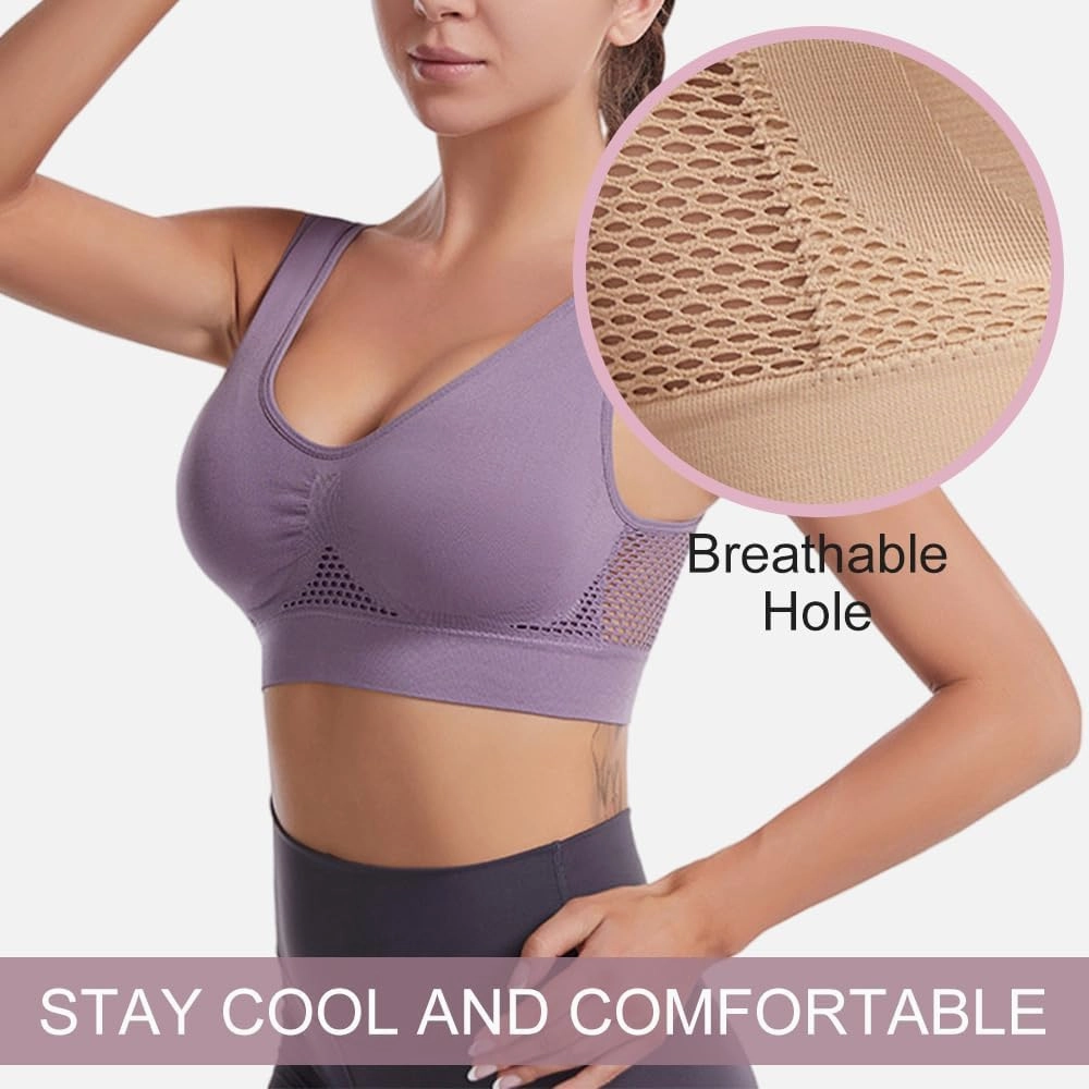 Breathable Cool Liftup Air Bra That Lift Up Sagging Breasts, 2024 New Women's Summer Ultra-Thin Comfort Bra