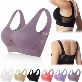 Breathable Cool Liftup Air Bra That Lift Up Sagging Breasts, 2024 New Women's Summer Ultra-Thin Comfort Bra