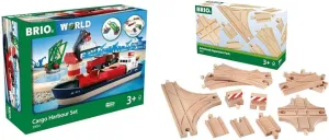 BRIO World 33061 Cargo Harbor Set   BRIO World 33307 Advanced Expansion Pack