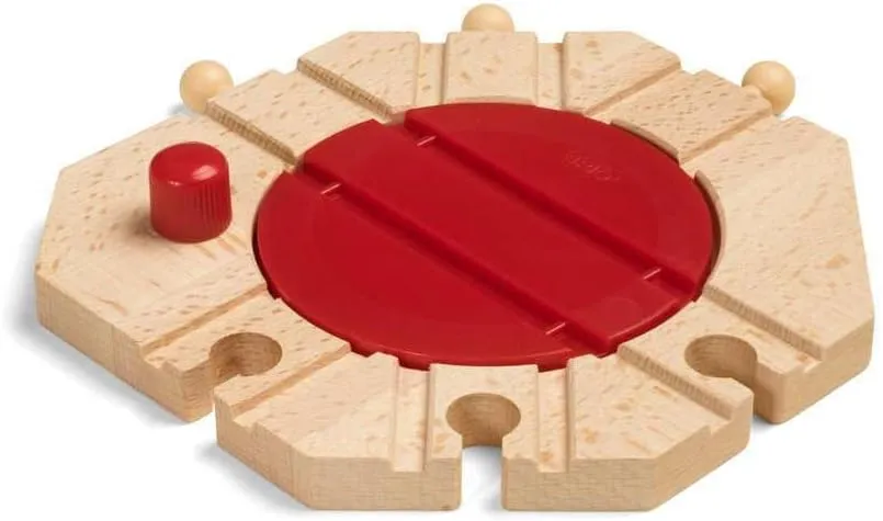 BRIO World - 33361 Mechanical Turntable | Engaging Train Toy Accessory for Creative Play | Safe for Kids Ages 3 and Up | Compatible with BRIO Railway Toys