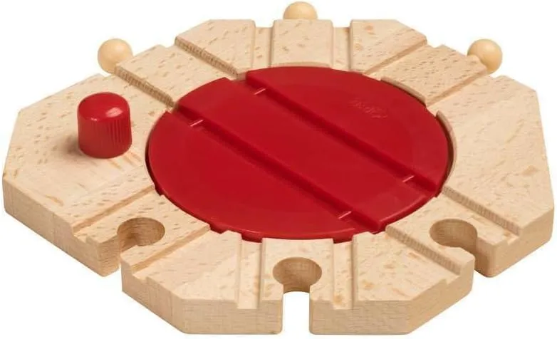 BRIO World - 33361 Mechanical Turntable | Engaging Train Toy Accessory for Creative Play | Safe for Kids Ages 3 and Up | Compatible with BRIO Railway Toys