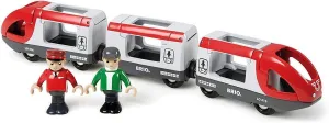 BRIO World 33505 - Travel Train Set - Premium 5 Piece Wooden Toy Set for Toddlers | Ideal Birthday Compatible with All BRIO Railway Toys