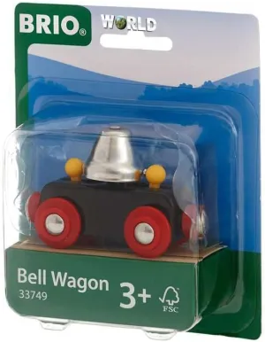 Brio World - 33749 Bell Wagon - Interactive Train Toy for Kids | Develops Motor Skills | Compatible with BRIO Railway Toys | Ideal for Ages 3 and Up