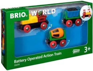 BRIO World Battery Operated Action Train - Dynamic 3 Piece Toy Train Set | Perfect for Kids Ages 3  | Fun and Educational | Compatible with All Railway Toys