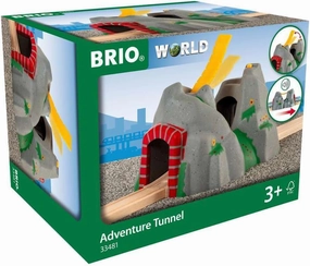 BRIO World - 33481 Adventure Tunnel - Interactive Toy Train Accessory for Kids | Enhances Motor Skills | Compatible with All BRIO Train Sets | FSC-Certified Beech Wood | Ideal for Ages 3 and Up