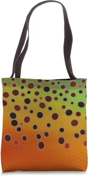 Brown Trout Color Pattern Fly Fishing Original Fish Art Tote Bag