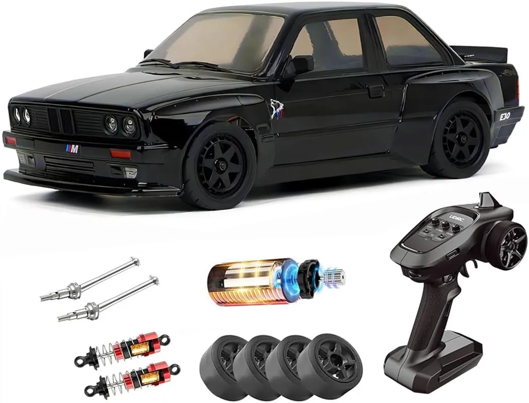 Brushless RC Drift Car, 1/10 2.4G RTR 4WD Off-Road Racing Car, 70KM/H High Speed, Metal Parts, Adult Hobby RC Toy Truck