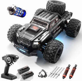 Brushless Remote Control Car, 1/16 Fast RC Cars 1613, Top Speed ​​55 km/h, 4X4 All Terrain Remote Control Truck, Waterproof RC Truck, 2 Batteries 40-60 Minutes, for Adults/Kids Ages 8 