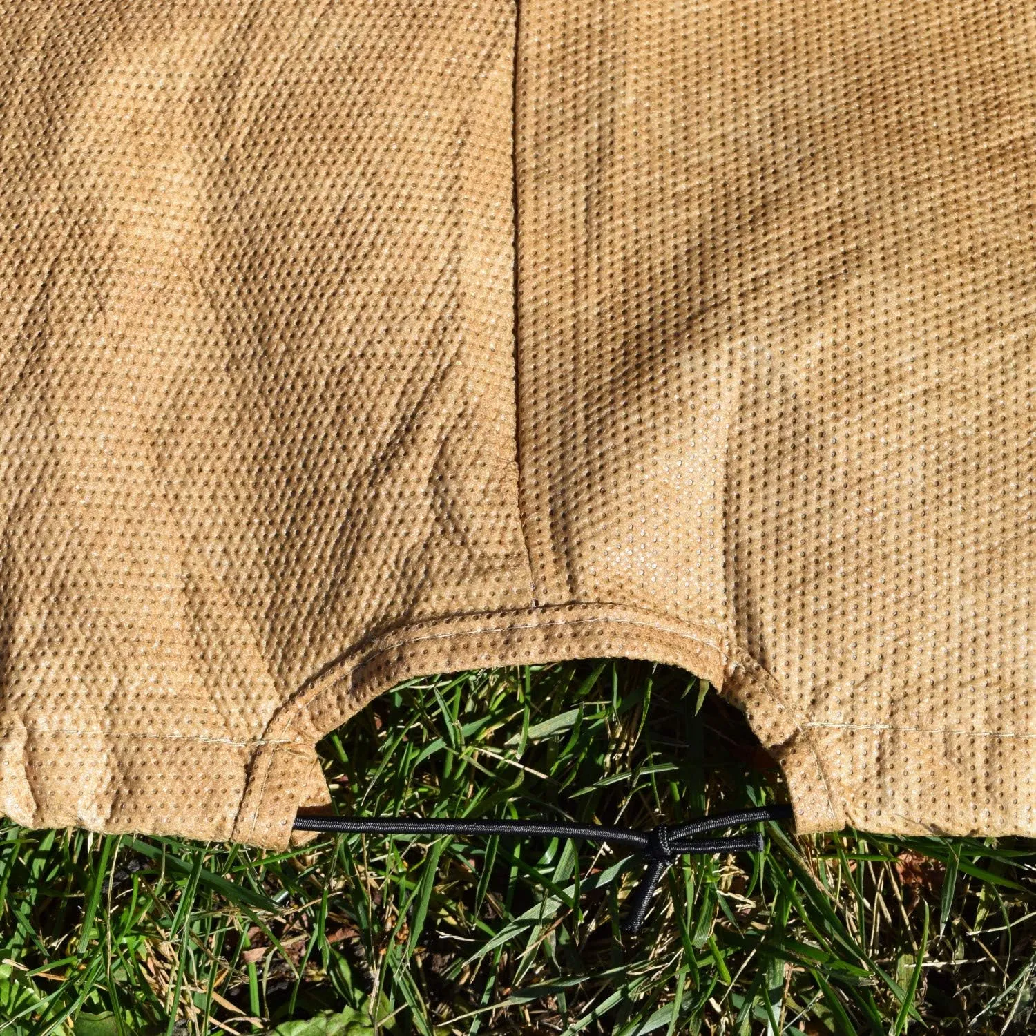 Budge All Seasons Patio Sofa Cover Lightweight, UV-Resistant, Medium, Tan