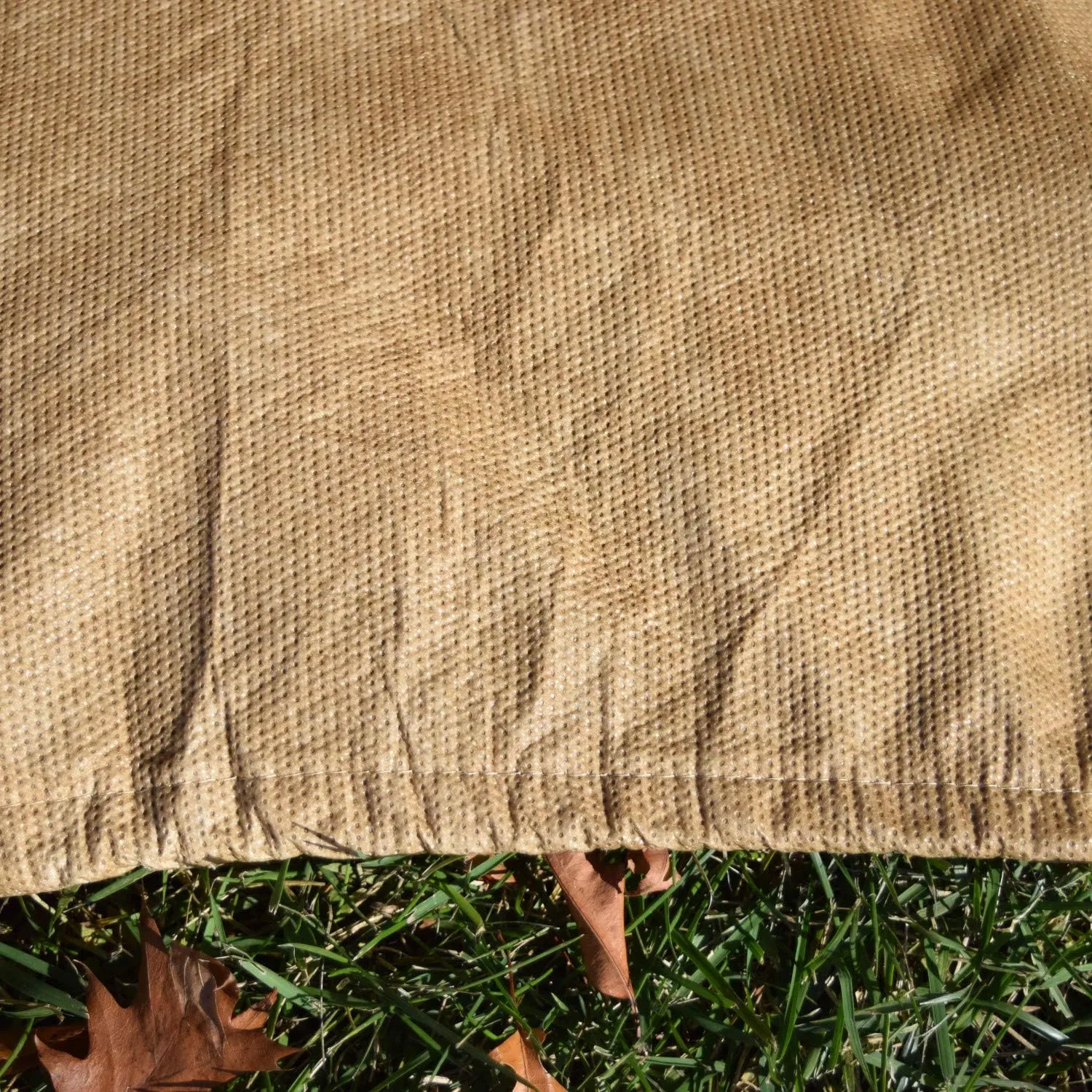 Budge All Seasons Patio Sofa Cover Lightweight, UV-Resistant, Medium, Tan