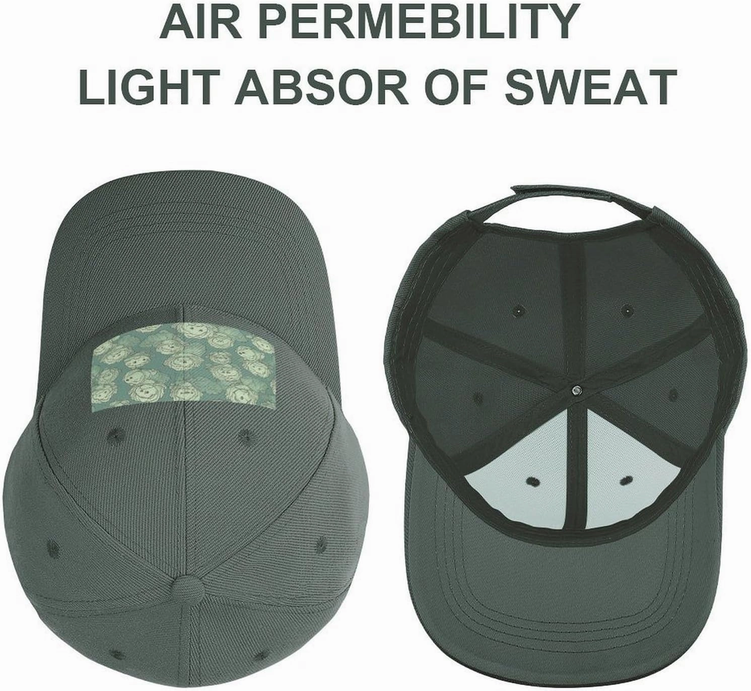 Cabbage Pattern Baseball Hat Adjustable Fashionable Dad Hat Baseball Caps Outdoor Golf Hat for Men Women