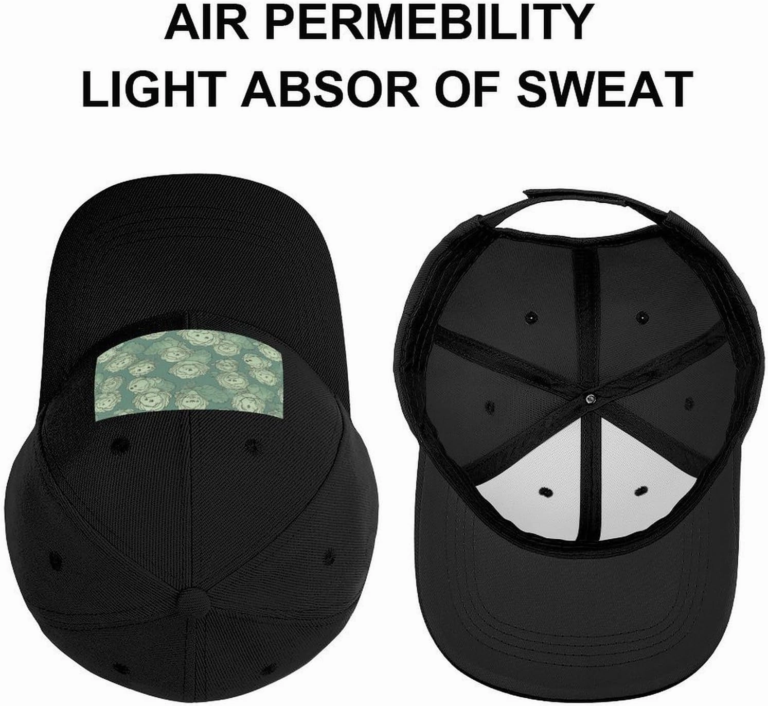 Cabbage Pattern Baseball Hat Adjustable Fashionable Dad Hat Baseball Caps Outdoor Golf Hat for Men Women