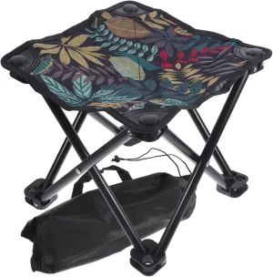Cabilock Camping Stool Outdoor Folding Bench Compact Oxford Cloth Portable Folding Stool for Hiking