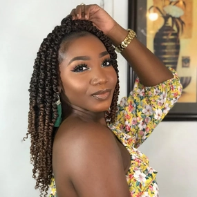 Callia Passion Twist Hair 10 Inch 9 Packs Pre twisted Passion Twist Crochet Hair Pre Looped Crochet Hair for Black Women, Soft Crochet Passion Twist Hair T30