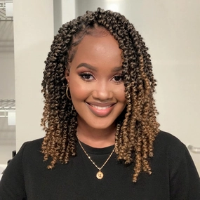 Callia Passion Twist Hair 10 Inch Passion Twist Crochet Hair for Black Women 9 Packs Crochet passion twist hair pre looped crochet hair T27
