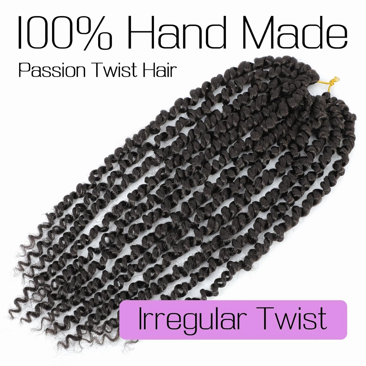 Callia Passion Twist Hair 12 Inch 9 Packs Pre twisted Passion Twist Crochet Hair Pre Looped Crochet Hair for Black Women, Soft Crochet Passion Twist Hair #4