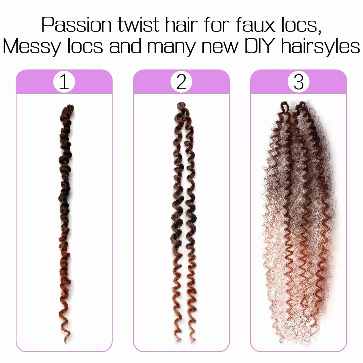 Callia Passion Twist Hair 12 Inch 9 Packs Pre twisted Passion Twist Crochet Hair Pre Looped Crochet Hair for Black Women, Soft Crochet Passion Twist Hair #4