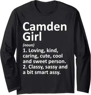 CAMDEN GIRL SC SOUTH CAROLINA Funny City Home Roots Gift Long Sleeve T-Shirt