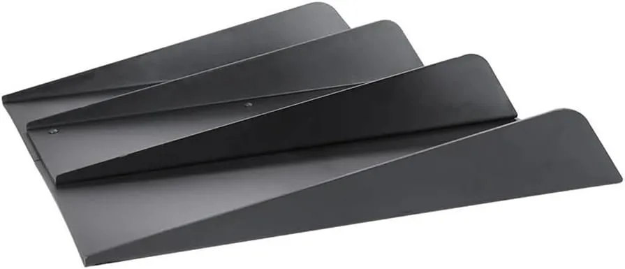 Car Rear Bumper Diffuser 4 Shark Fins Spoiler Racing Lower Splitter Compatible for Honda Civic Hatchback Modification MOC Part