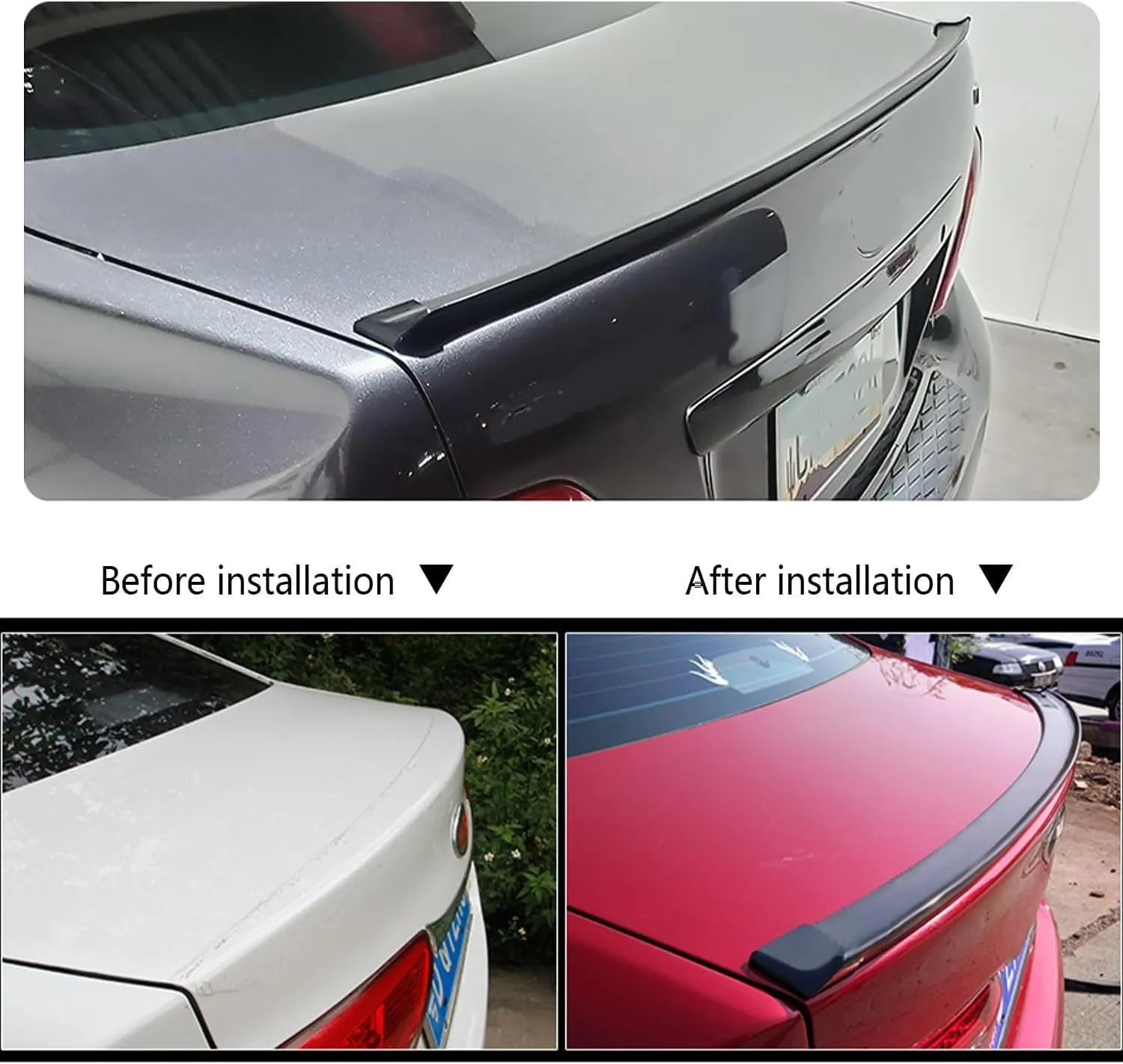 Car Rear Spoiler for MG MG3 III 2024, Could Hold on for a Long Period,Carbon Fiber Pattern