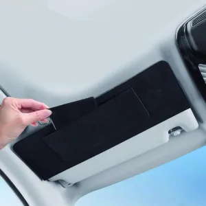 Car Sun Visor Extender for Audi A4 Sedan B8 Facelift 5 Seats 2013 2014 2015 2016 UV Protection Anti-Glare Sun Blocker,Adjustable Stable Car Sun Visor Extension Clip,Black-with Storage Bag
