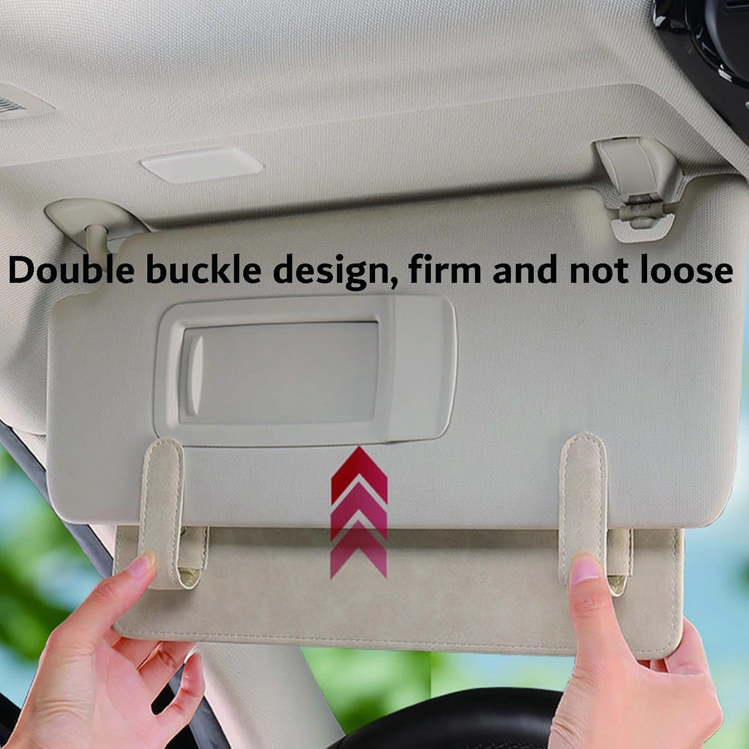 Car Sun Visor Extender for Audi A6 Sedan C7 Facelift 5 Seats 2015 2016 2017 2018 UV Protection Anti-Glare Sun Blocker,Adjustable Stable Car Sun Visor Extension Clip,Grey-with Storage Bag