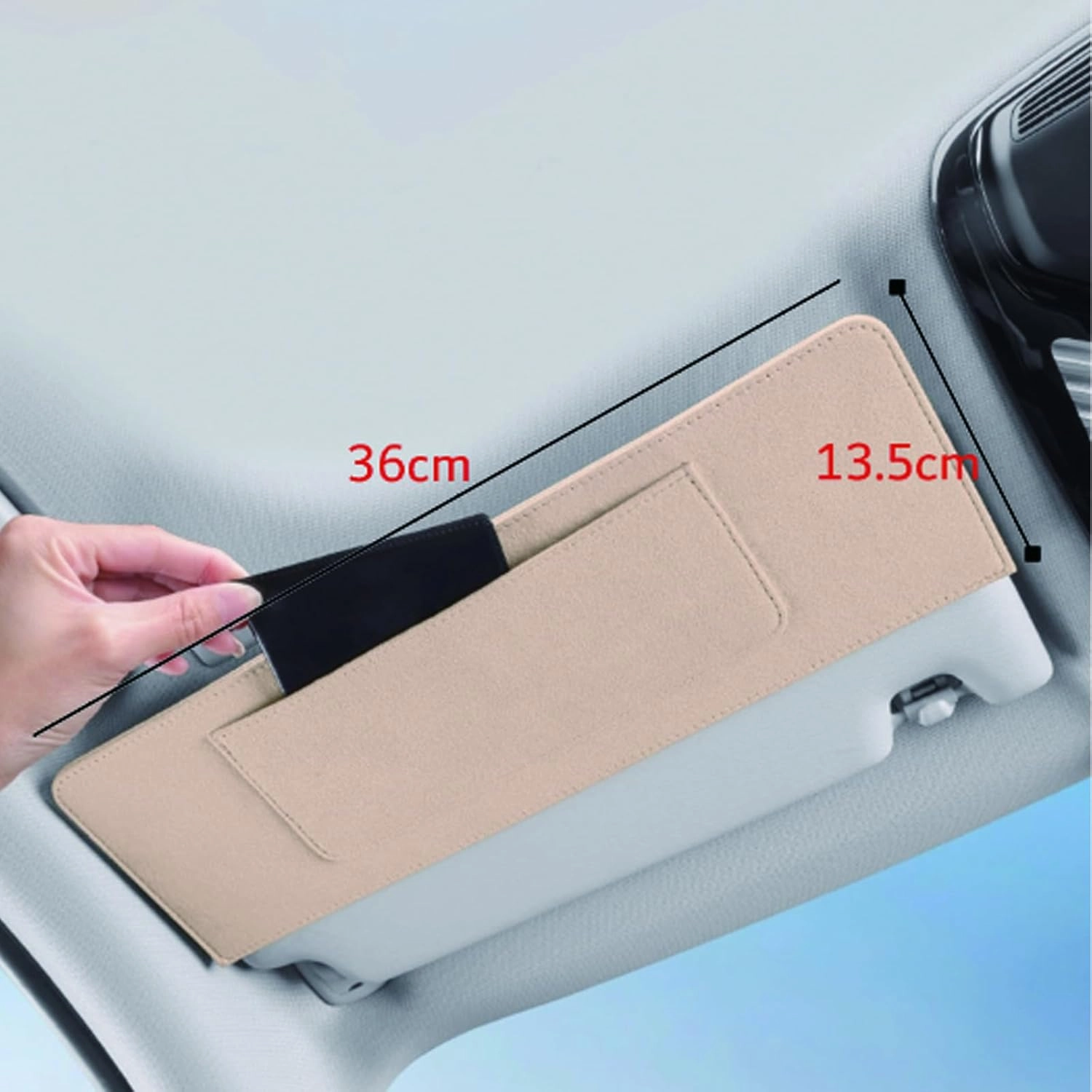 Car Sun Visor Extender for Mercedes-Benz CLS Shooting Brake C218 Facelift Station Wagon 2015-2018 UV Protection Anti-Glare Sun Blocker,Adjustable Stable Sun Visor Clip,Grey-with Storage Bag