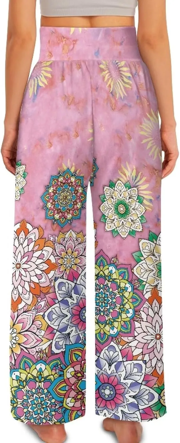 Casual Pants Women Wide Leg Dress Pants High Waisted Loose Fit Work Travel Trousers with Pockets S-3XL
