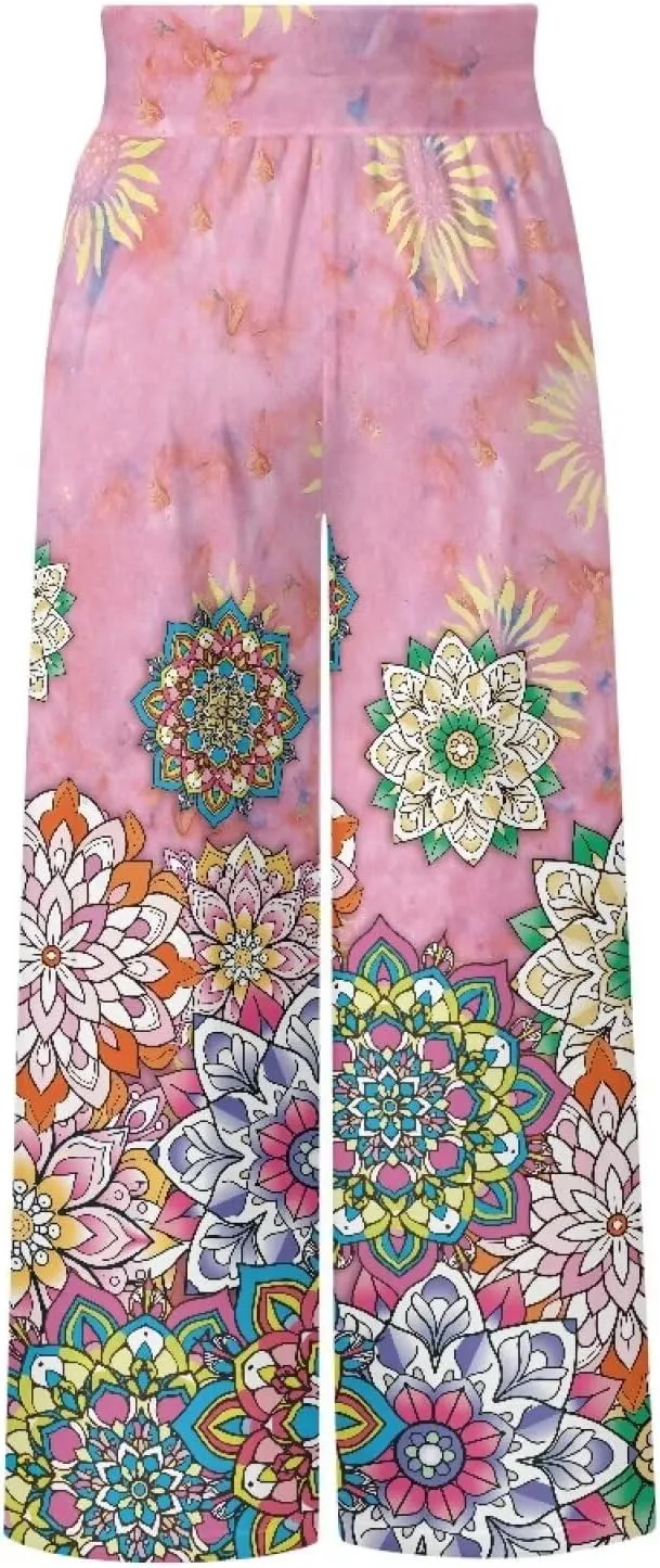 Casual Pants Women Wide Leg Dress Pants High Waisted Loose Fit Work Travel Trousers with Pockets S-3XL