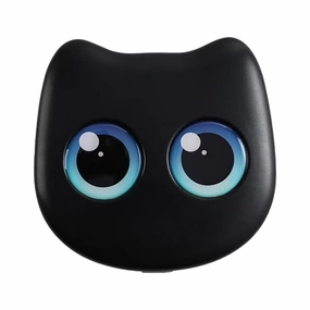 Cat Shaped Makeup Brush Sets – 6PCS Cosmetic Brushes With Mirror | 132g Cat Shape Storage Box | Makeup Travel Train Case For Cat Lovers, Daily Use, Travel, Outdoor, Commuting