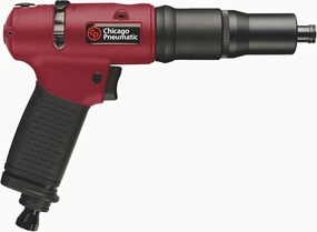 Chicago Pneumatic CP2611 - Hex Air Screwdriver Tool, 1/4 Inch, Reversible, Pistol Handel, Shut-Off-Pneumatic Valve, Max Torque 5.5 ft. lbf / 7.5 Nm, 1000 RPM, Home Improvement, Construction, Auto
