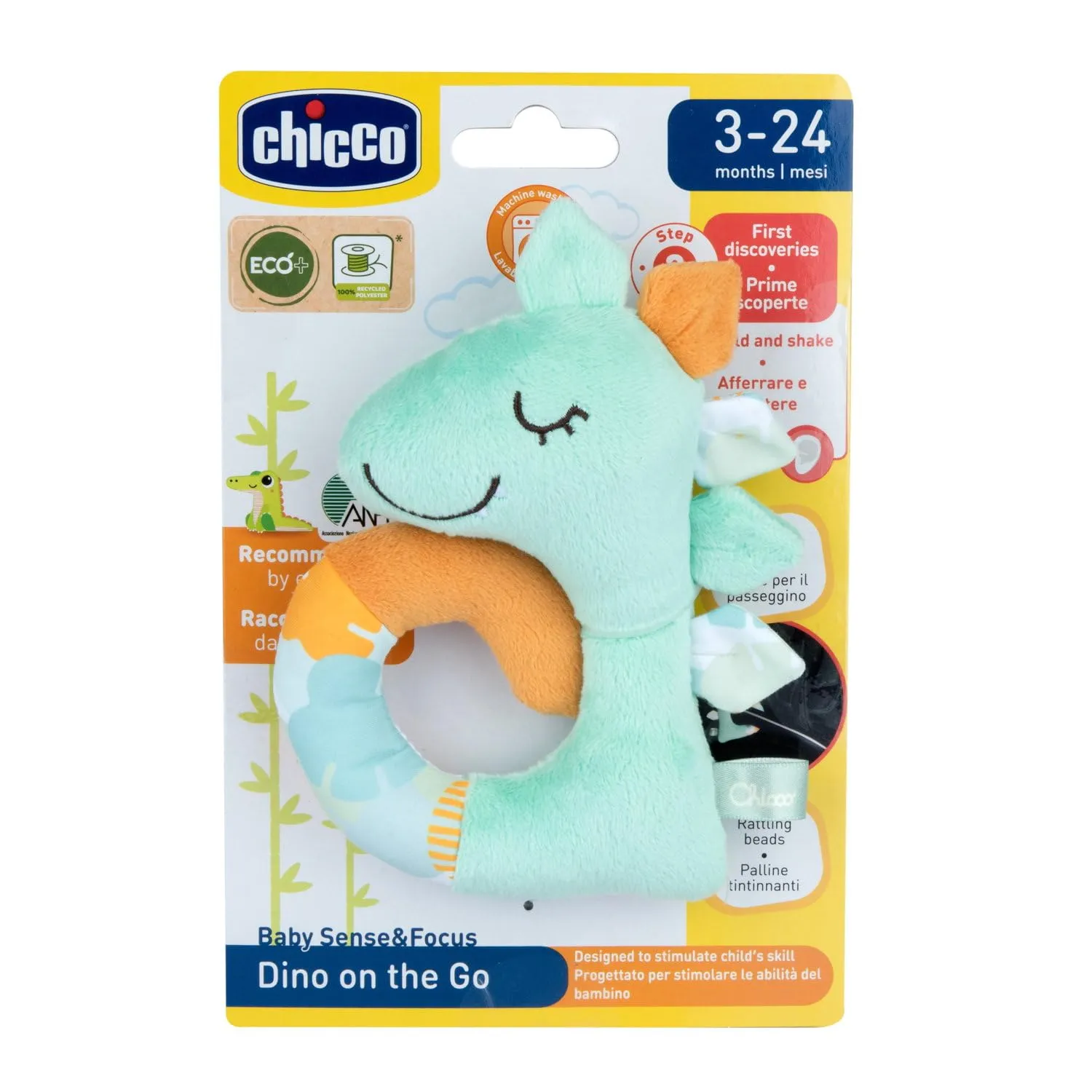 Chicco 1 rattle, multicoloured