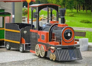 Children Amusement Train Entertainment The Park an Amusement Ride Teens Elders Thick Sturdy Hard Challenging Difficult Party Games Props