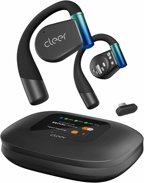 Cleer ARC 3 Gaming Earbuds - True Wireless Open Ear Headphones,Ultra-Low Latency,Snapdragon & Dolby Sound, Bluetooth 5.4, USB-C Dongle,50Hr Battery, Compatible to PS4, PS5, PC, Quest, Switch, Black