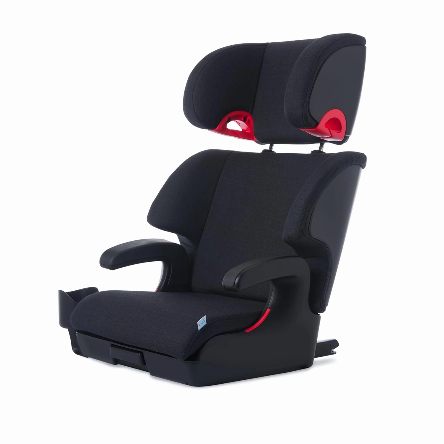 Clek Oobr High Back Booster Seat with Adjustable Headrest, Reclining Design, Latch System, and Retardant-Free Fabric (Mammoth)