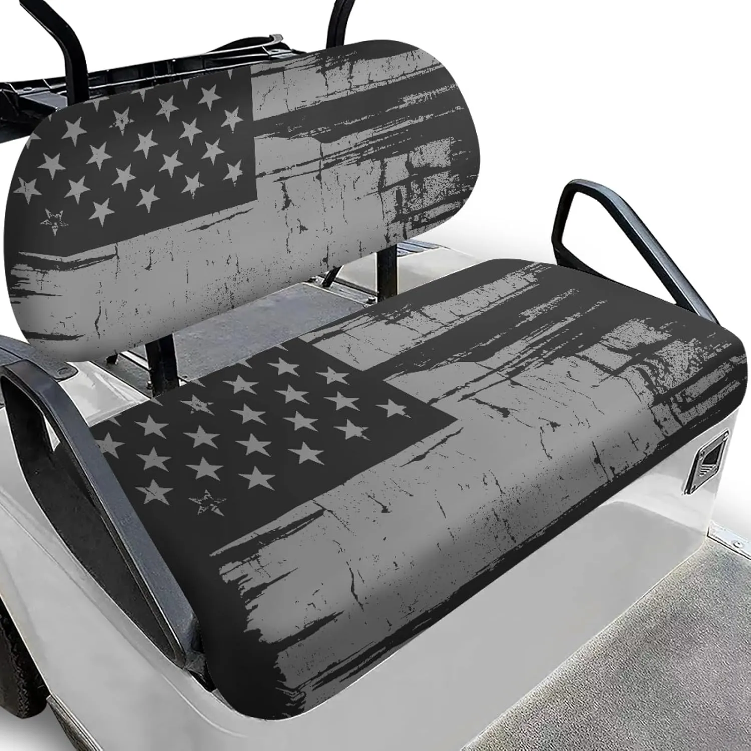 CLOHOMIN 2pcs Golf Cart Seat Bottom Cushion Back Rest Cover for Club Car Sports Golf Travel Sports Golf Cart Seat Cover