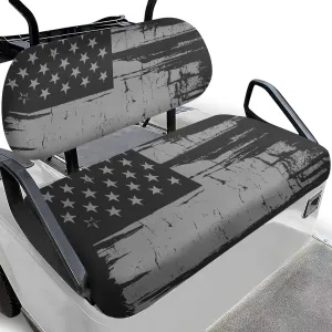 CLOHOMIN 2pcs Golf Cart Seat Bottom Cushion Back Rest Cover for Club Car Sports Golf Travel Sports Golf Cart Seat Cover