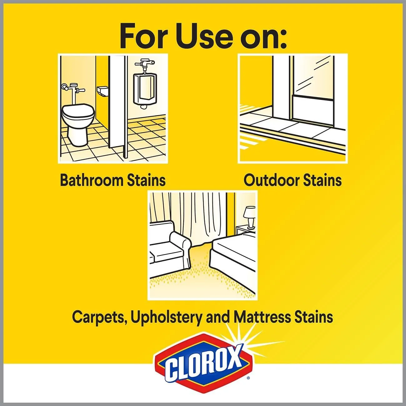 Clorox Urine Remover for Stains & Odors, Spray Bottle, 32 Oz, Pack of Two