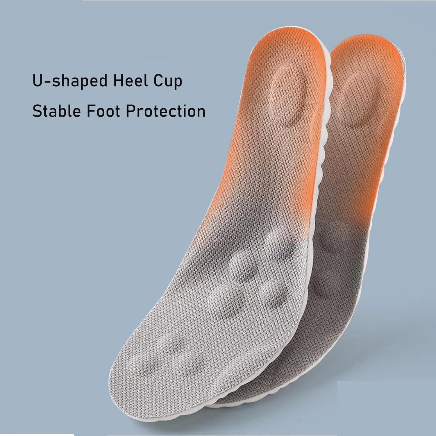 Cloud Step Insoles, 4D Cloud Technology Insole - Super Soft Comfort Insoles, Soft Foot Protection Cloud Feeling Insole, U-Shape Memory Foam Insoles (Black-A, Men 11.5-12.5/Women 13-14)