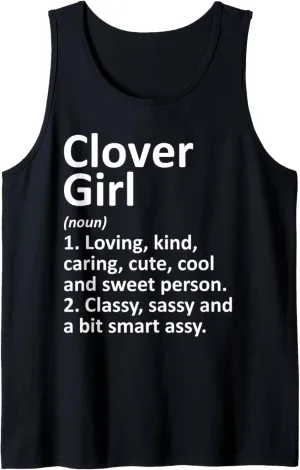CLOVER GIRL SC SOUTH CAROLINA Funny City Home Roots Gift Tank Top