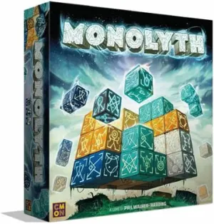CMON Monolyth | Monolith Building Strategy Board Game | Tactile Puzzle | Fun Family Activity for Kids and Adults | Ages 8  | 1-4 Players | 30 Minutes Playtime, Multicolor (MNL001)