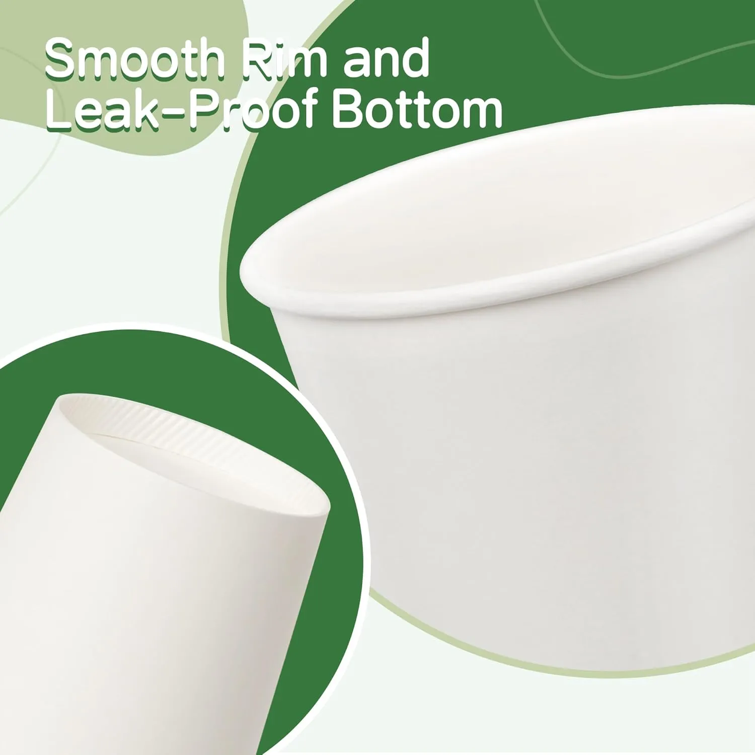 Coffee Cups 12 oz 300 Pack, 12 oz Paper Cups, Hot Beverage Drinking Cups, White Paper Hot Disposable Coffee Cups, Suitable for Party, Picnic, Travel, and Events