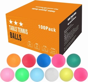 Colored Ping Pong Balls: 3 Star 40mm Table Tennis Balls for Outdoor Training Yard Party Kids Game Cat Dog Ferret Toys