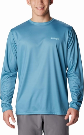 Columbia Men's PFG Terminal Tackle Fish Flag Long Sleeve Fishing Shirt