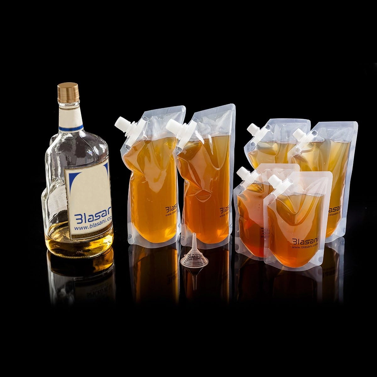 Concealable Cruise Ship Rum Sneak Flask Kit Set (3x32oz, 3x8oz)