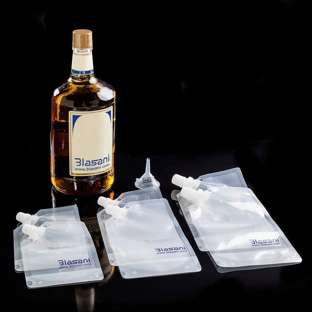 Concealable Cruise Ship Rum Sneak Flask Kit Set (3x32oz, 3x8oz)