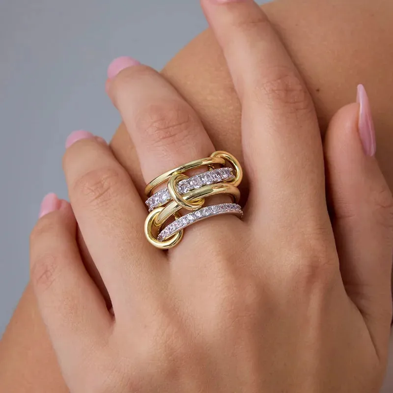 Connected Handmade Diamond Ring