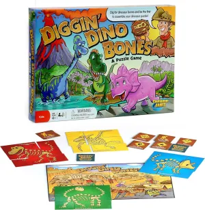 Continuum Games - Digging Dino Bones Board Game, Kids Aged 4 & Up
